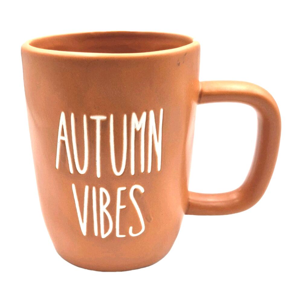 Blue Harbor Oversized Orange Autumn Vibes Mug 18oz 5" Tall